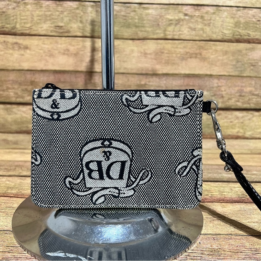 Dooney & Bourke Grey Canvas Wristlet - Picture 2 of 5